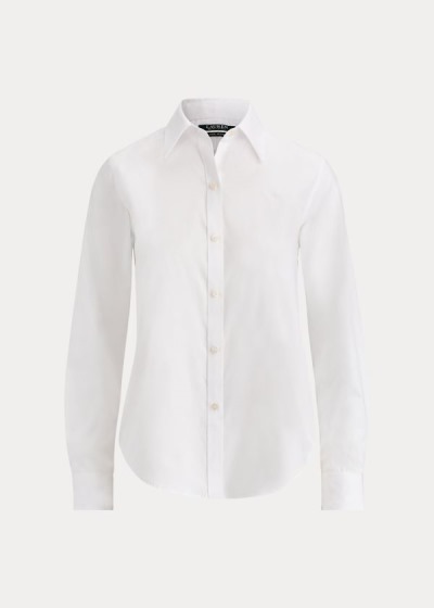 Camisa Ralph Lauren Algodão Poplin Mulher 96210-JYWQ